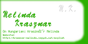 melinda krasznar business card